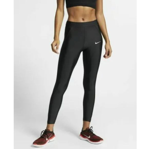 Nike Power Speed 4/8/ Running Dri Fit Tights Black AT4233-010 Size XL - Picture 1 of 8